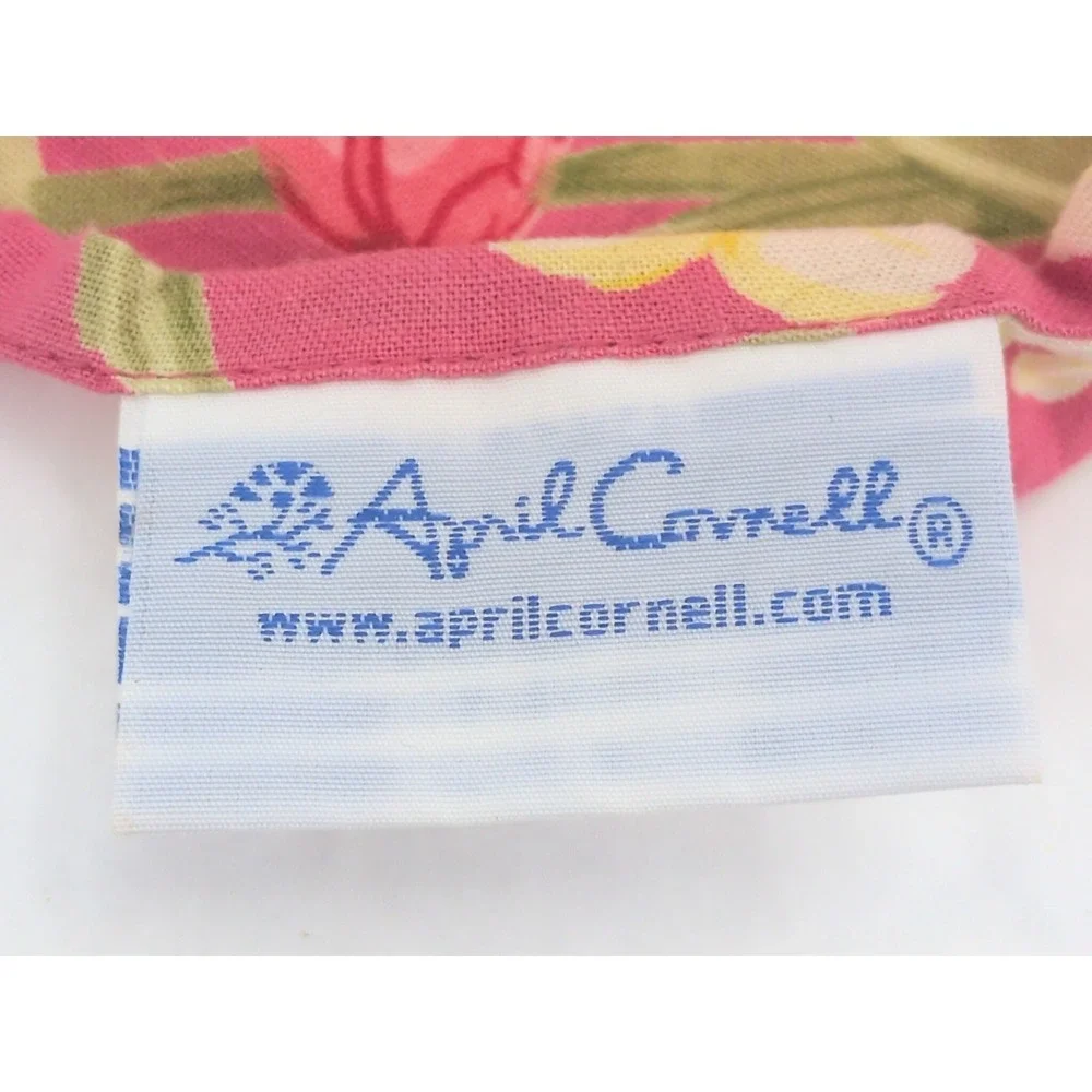 April Cornell Pink Floral Dinner Napkins Set of 4 15